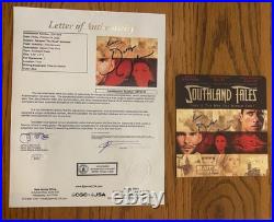 Dwayne The Rock Johnson Signed & Inscribed Southland Tales DVD Card JSA LOA