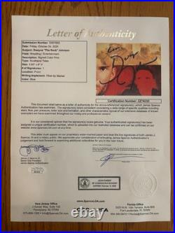 Dwayne The Rock Johnson Signed & Inscribed Southland Tales DVD Card JSA LOA