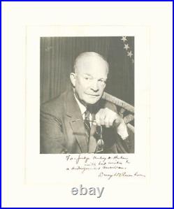 Dwight D. Eisenhower Autographed Inscribed Photograph
