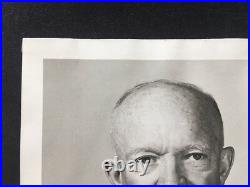 Dwight D. Eisenhower Signed & Inscribed 8X9 Sepia Photo Beckett LOA POTUS