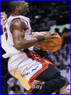 Dwyane Wade Signed Inscribed NBA FINALS MVP 16x20 Autograph Photo HWC PSA/DNA