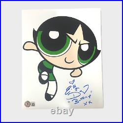 EG Daily signed and inscribed 8x10 Power Puff Girls Photo BAS COA autograph