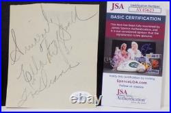 ELLA FITZGERALD Signed For Diana Autograph Inscribed 4.25x5 Cut JSA? COA