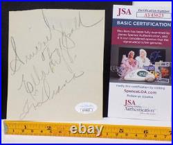 ELLA FITZGERALD Signed For Diana Autograph Inscribed 4.25x5 Cut JSA? COA