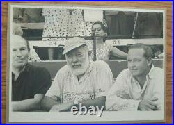ERNEST PAPA HEMINGWAY Inscribed and Signed Photograph RARE IN THIS FORM