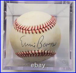 ERNIE BANKS Autograph Signed OAL Baseball PSA AA42737 CUBS Inscribed Mr. Cub