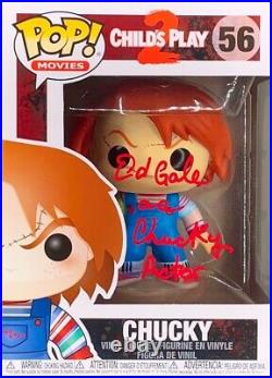 Ed Gale autographed signed inscribed Funko Pop #56 Chucky JSA COA Childs Play 2
