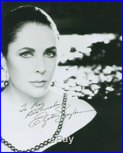 Elizabeth Liz Taylor Autographed Inscribed Photograph