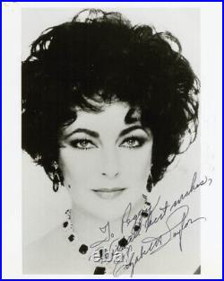 Elizabeth Liz Taylor Autographed Inscribed Photograph