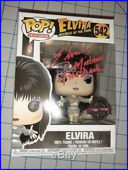 Elvira Cassandra Peterson Signed Inscribed Autographed Funko Pop Bas Coa Mummy