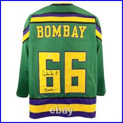 Emilio Estevez autographed inscribed jersey The Mighty Ducks JSA Coach Bombay