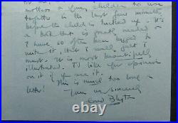 Enid Blyton, SIGNED 4 Page Hand-written Letter, August 23rd 1947, Famous Five