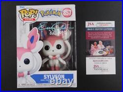 Erica Schroeder Signed Autograph Inscribed Funko Pop 857 Sylveon Pokemon JSA COA