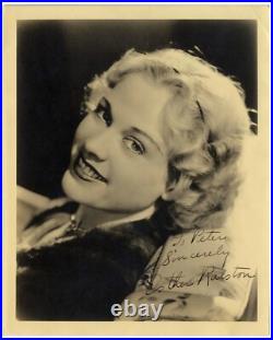 Esther Ralston Signed & Inscribed Mat Finish Photo