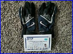 Evan Longoria Jersey, Autographed Inscribed Bat & Game Used Batting Gloves