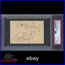 Evel Knievel signed Cut PSA DNA Slabbed Rare Inscribed Vintage Auto C2758