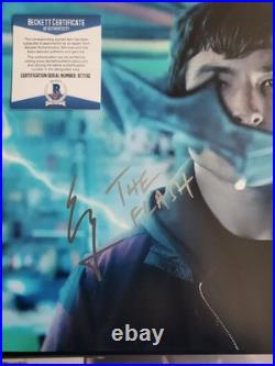 Ezra Miller Signed & inscribed The Flash 11x14 Photo with BECKETT Authenticated