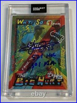 FRANK THOMAS Project 2020 #174 Signed Auto inscribed Gregory Siff Beckett BAS