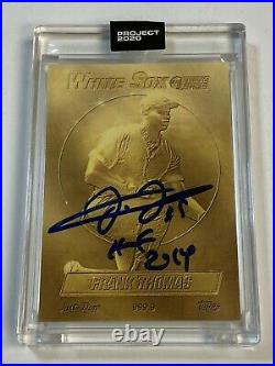FRANK THOMAS Project 2020 #73 Signed Auto inscribed Don C Beckett BAS