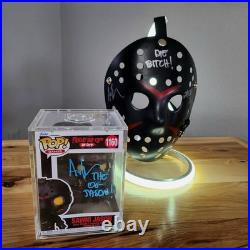 FRI THE 13th FUNKO & HOCKEY MASK Ari Lehman signed/inscribed Savini Jason COAs
