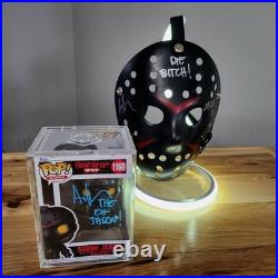 FRI THE 13th FUNKO & HOCKEY MASK Ari Lehman signed/inscribed Savini Jason COAs