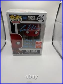FUNKO Curran Walters Red Hood #372 Signed Auto Autograph INSCRIBED JSA COA