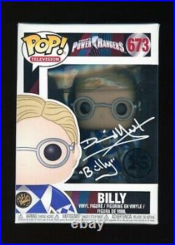 FUNKO POP! David Yost Billy Power Rangers Signed Auto Autograph INSCRIBED COA