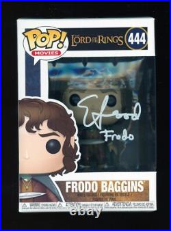 FUNKO POP! Elijah Wood Frodo Baggins Signed Auto Autograph INSCRIBED COA