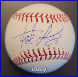 Fernando Tatis Jr 23 Inscribed Baseball Autographed/Signed JSA Certed