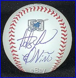 Fernando Tatis Jr Autographed 50th Baseball Inscribed El Nino with JSA COA