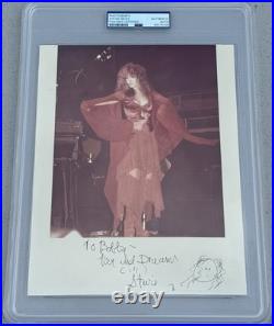 Fleetwood Mac Stevie Nicks Signed Autograph 8x10 Photo Inscribed Sketch PSA/DNA