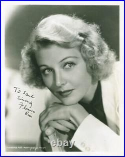 Florence Rice Inscribed Photograph Signed Circa 1938