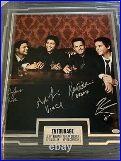 Framed Autographed/Signed Entourage 4x Cast Inscribed 16x20 Photo JSA COA