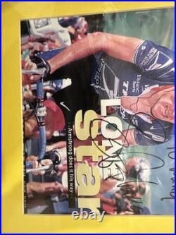 Framed Lance Armstrong Signed VeloNews Magazine Autographed Inscribed To Wally