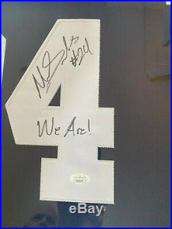 Framed Penn State Miles Sanders Autographed Signed Inscribed Jersey Jsa Coa
