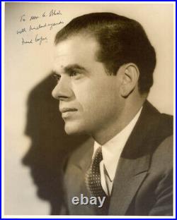 Frank Capra Inscribed Photograph Signed Frank Capra Inscribed Photograph Signed