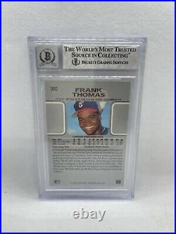 Frank Thomas Signed Inscribed 1990 Leaf 300 Rookie Card Beckett Grade 10 Auto 4
