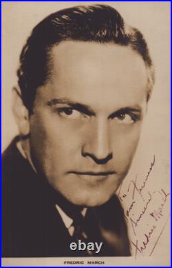 Fredric March Autographed Inscribed Photograph