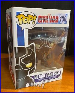 Funko Pop Marvel Civil War BLACK PANTHER CHADWICK BOSEMAN Signed & Inscribed COA