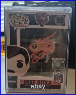 Funko Pop! Vinyl Mike Ditka Bears #90 Nfl Signed Autograph Inscribed