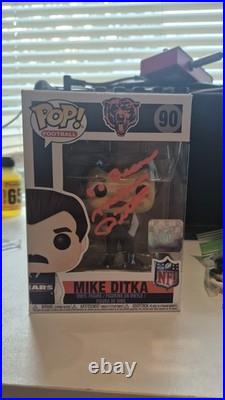 Funko Pop! Vinyl Mike Ditka Bears #90 Nfl Signed Autograph Inscribed