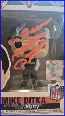 Funko Pop! Vinyl Mike Ditka Bears #90 Nfl Signed Autograph Inscribed