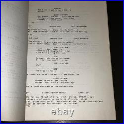 GARDEN OF EDEN 1987 Original Unmade Script Iron Eyes Cody Signed Inscribed COA