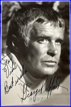 GEORGE PEPPARD 5x7 Black & White AUTOGRAPHED INSCRIBED PHOTOGRAPH