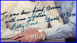 GERALD & BETTY FORD, SIGNED 8X10 Color Photo, Inscribed by President Ford