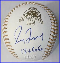 GREG MADDUX signed auto autographed Gold Glove Baseball JSA Inscribed 18 x GG