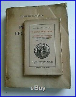 Gabriele D'annunzio Signed & Inscribed Book To Friend Author Ettore Janni 1918