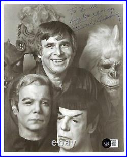 Gene Roddenberry Star Trek Creator RARE Signed & Inscribed 8x10 Photo BECKETT