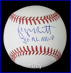 George Brett Signed Autographed Inscribed Baseball JSA COA