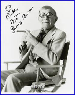 George Burns Autographed Inscribed Photograph